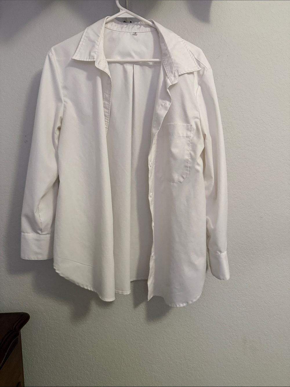 Classic White Button-Up Shirt